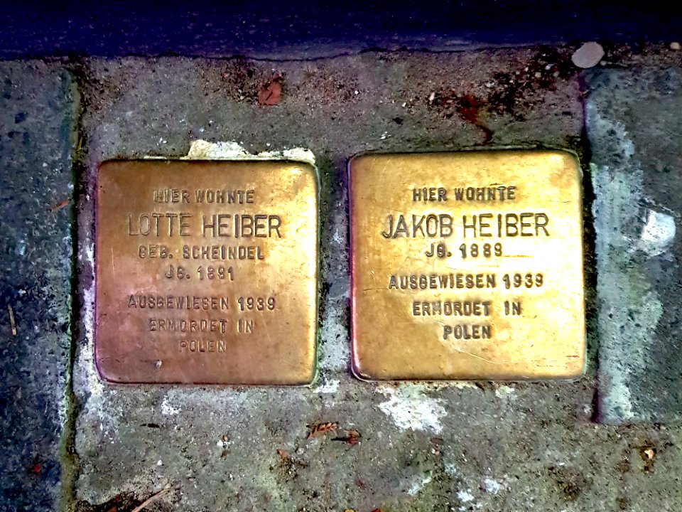 Stolpersteine Heiber Lotte Jakob Muelheimer Str 81 Duisburg-Duissern