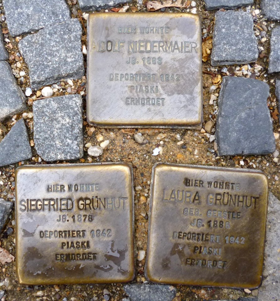 Stolpersteine Regensburg Niedermaier Gruenhut