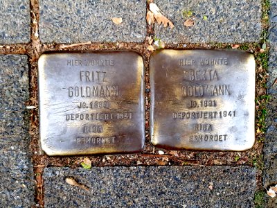 Stolpersteine grabenstr 27 duisburg-neudorf-