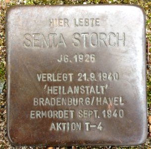 Stolpersteine Rotenburg (Wümme) – Senta Storch