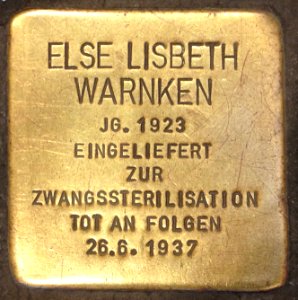 Stolpersteine Rotenburg (Wümme) – Else Lisbeth Warnken