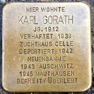 Stolpersteine Bremerhaven – Karl Gorath