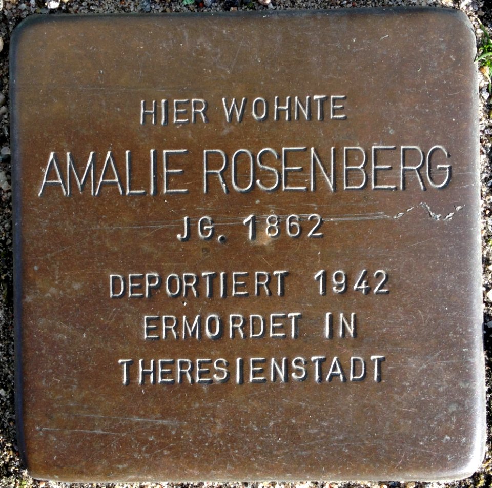 Stolpersteine Bremerhaven – Amalie Rosenberg