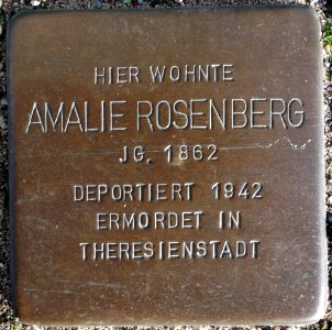 Stolpersteine Bremerhaven – Amalie Rosenberg