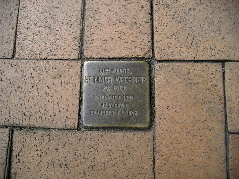 Stolperstein Kiel Wegener