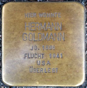 Stolpersteine Bremerhaven – Hermann Goldmann
