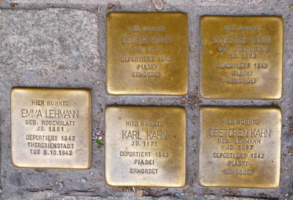 Stolpersteine Regensburg Kohn Kahn Lehmann