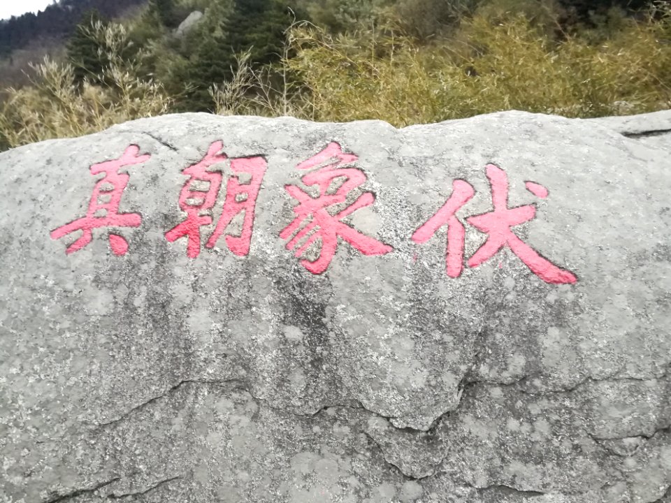 Stone carving in Mount Heng (Hunan), 2018030103