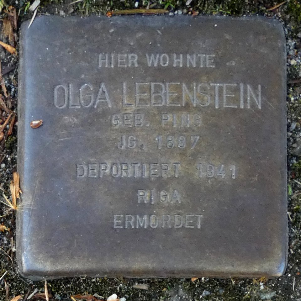 Stolperstein Markt 16 Stadtlohn Olga Lebenstein
