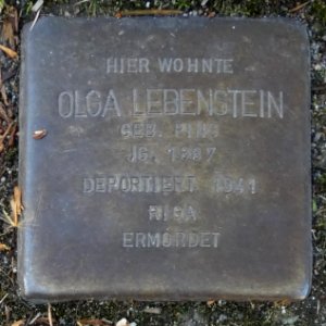 Stolperstein Markt 16 Stadtlohn Olga Lebenstein