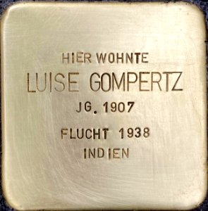 Stolperstein Luise Gompertz