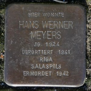 Stolperstein Dufkampstraße 33 Stadtlohn Hans Werner Meyers