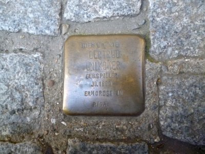 Stolperstein Flensburg Unikower