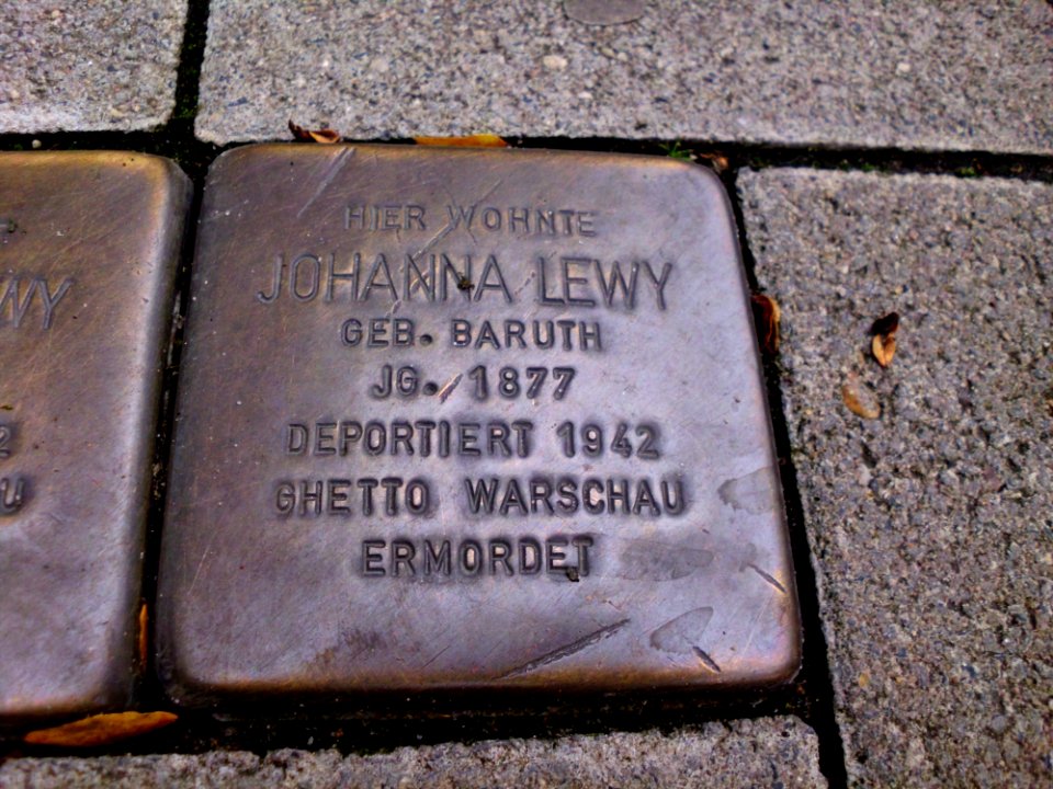 Stolperstein Johanna Lewy