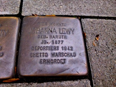 Stolperstein Johanna Lewy