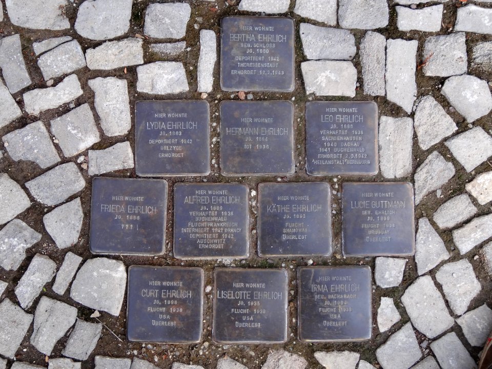 Stolpersteine Arnstadt Thomas-Mann-Straße 15