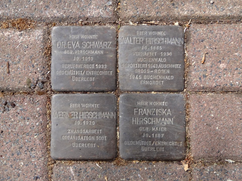 Stolpersteine Arnstadt Mispelgütchen 3