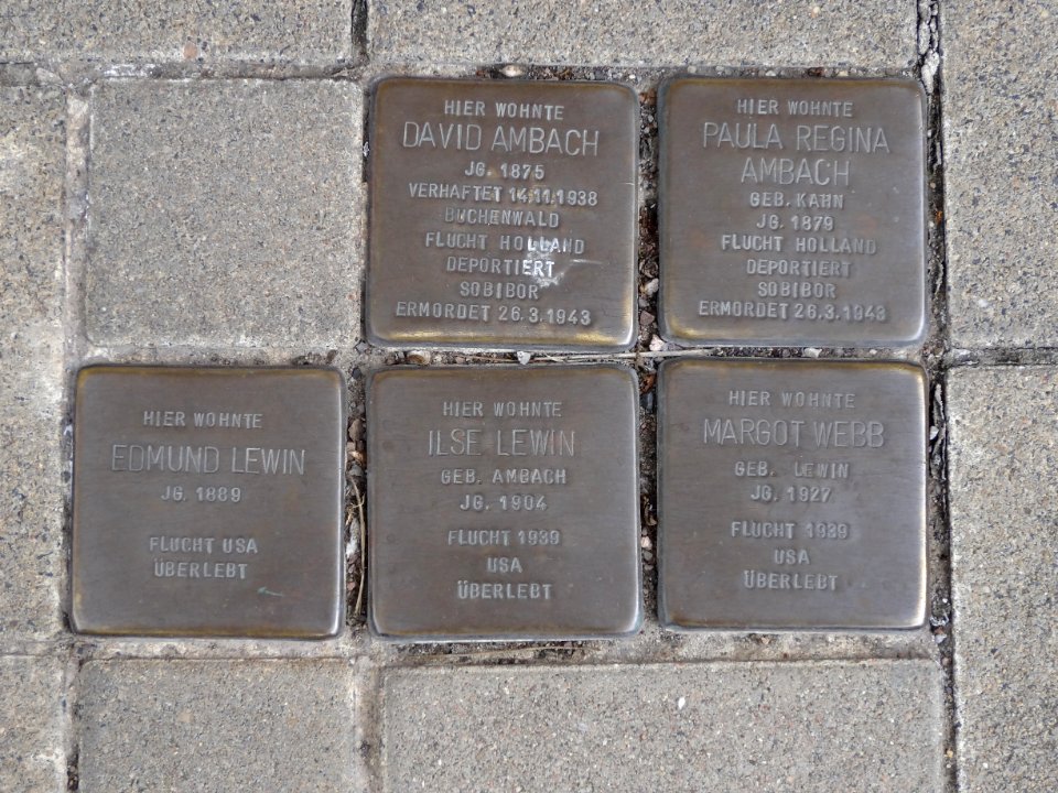 Stolpersteine Arnstadt Ried 10