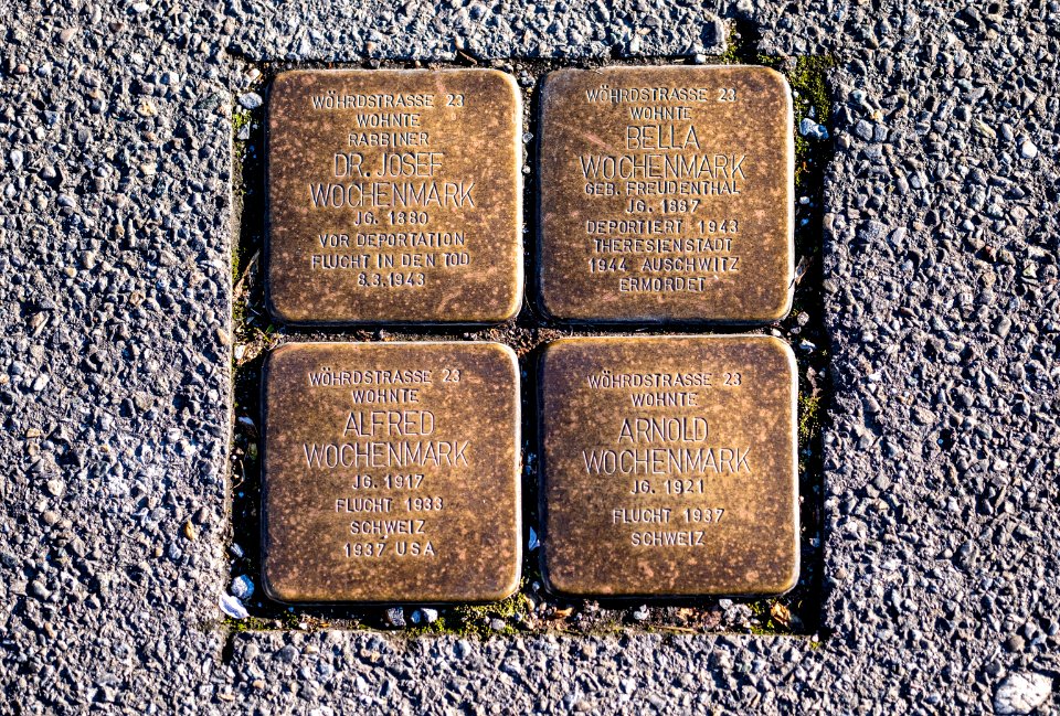 Stolpersteine in der Wöhrdstraße in Tübingen