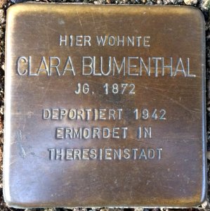 Stolpersteine Bremerhaven – Clara Blumenthal