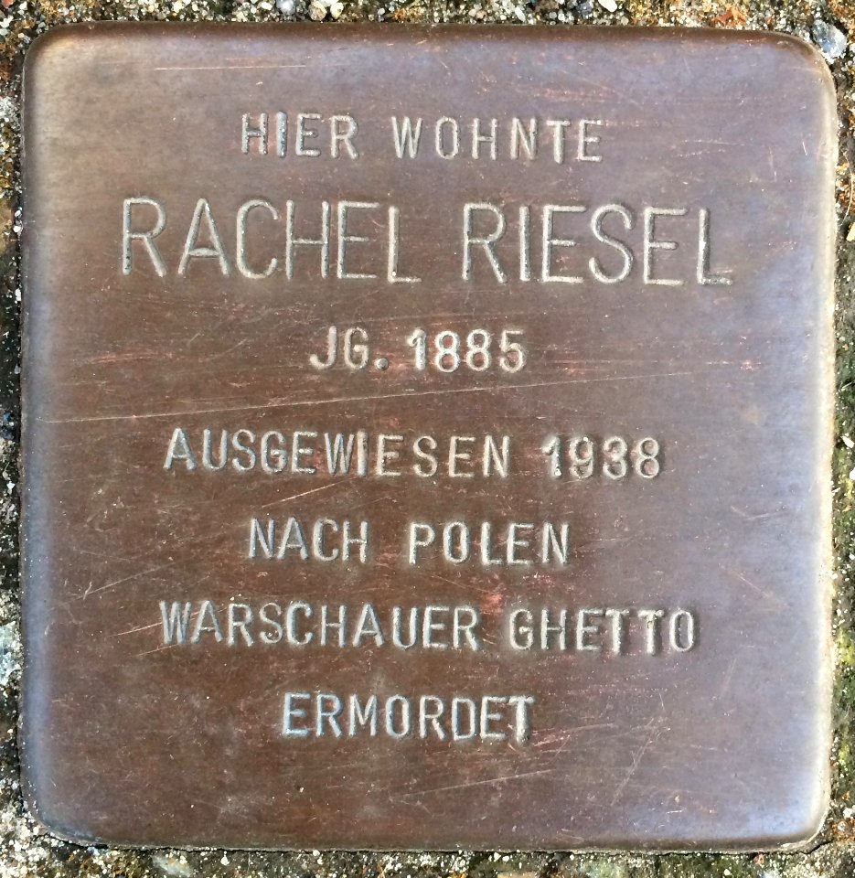 Stolpersteine Bremerhaven – Rachel Riesel