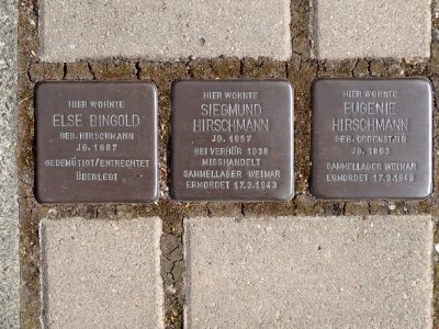 Stolpersteine Arnstadt Karolinenstraße 2