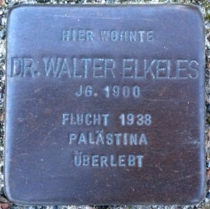 Stolpersteine Bremerhaven – Dr. Walter Elkeles