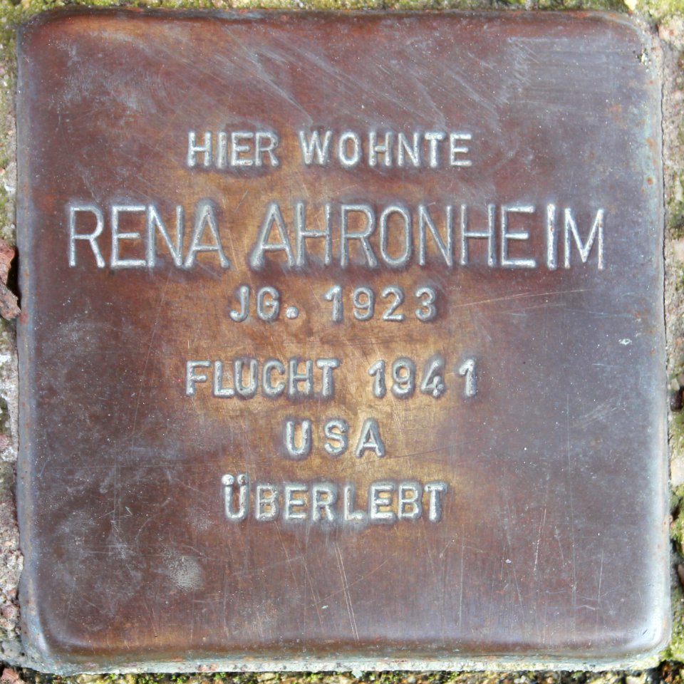Stolpersteine Bremerhaven – Rena Ahronheim