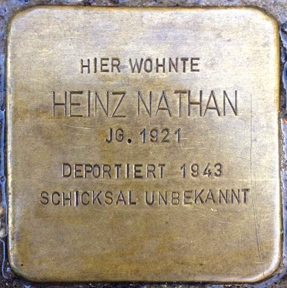 Stolpersteine Bremerhaven – Heinz Nathan