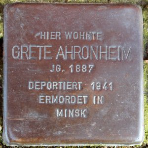 Stolpersteine Bremerhaven – Grete Ahronheim