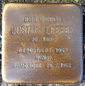 Stolpersteine Bremerhaven – Justus Leeser