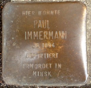 Stolpersteine Rotenburg (Wümme) – Paul Immermann