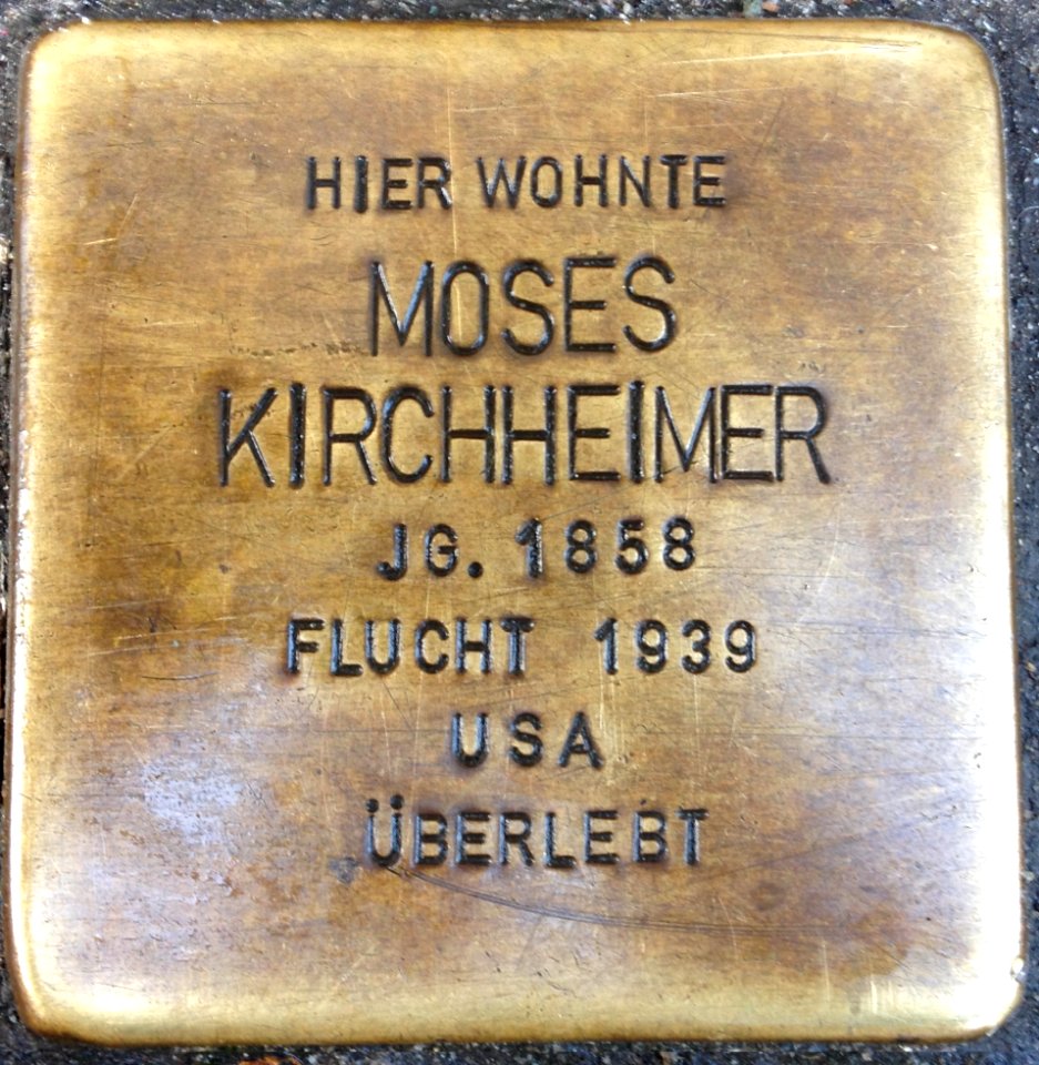 Stolpersteine Bremerhaven – Moses Kirchheimer