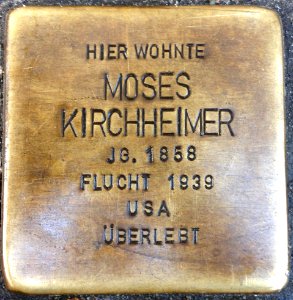 Stolpersteine Bremerhaven – Moses Kirchheimer