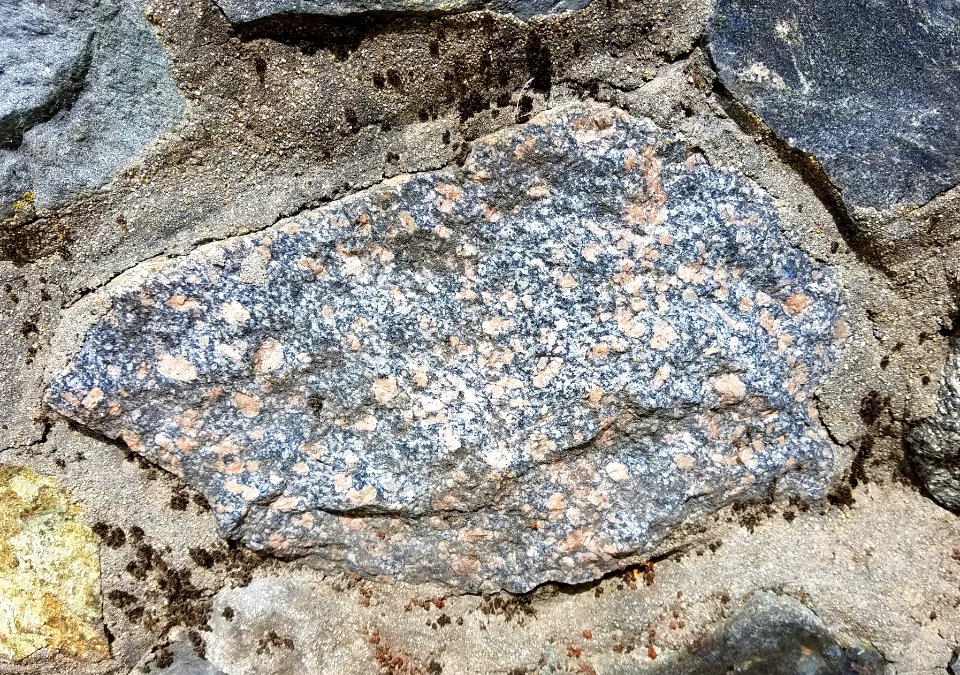 Stone in wall - Arlington - MA - 01