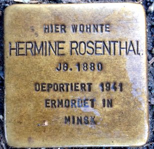 Stolpersteine Bremerhaven – Hermine Rosenthal