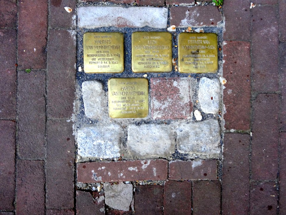 Stolpersteine Gouda Achter de Vismarkt72