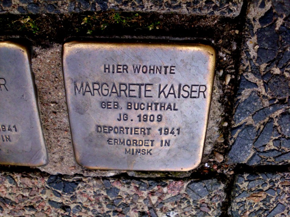 Stolperstein Margarete Kaiser