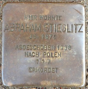 Stolpersteine Bremerhaven – Abraham Stieglitz
