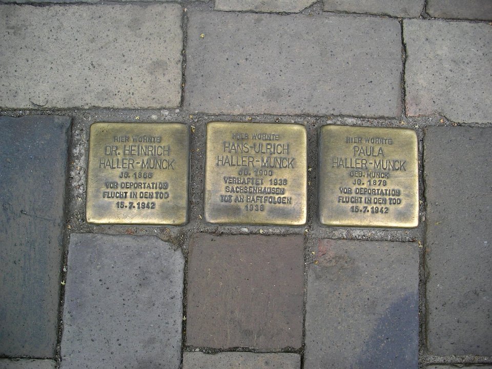 Stolpersteine Kiel Haller Munck