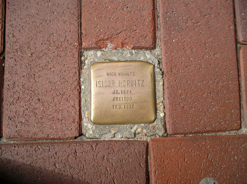 Stolperstein Schleswig Mönchenbrückstraße 3 Isidor Horwitz