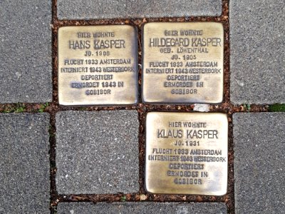 Stolpersteine kasper hans hildegard klaus sternbuschweg 14 duisburg-neudorf