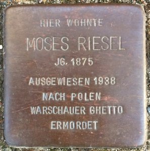 Stolpersteine Bremerhaven – Moses Riesel