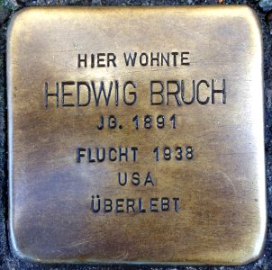 Stolpersteine Bremerhaven – Hedwig Bruch