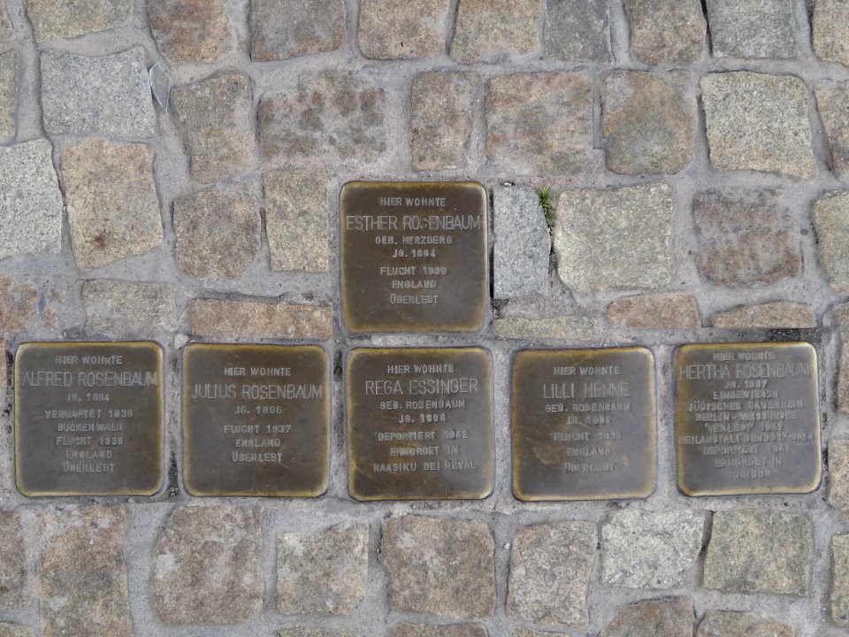 Stolpersteine Arnstadt Rankestraße 1