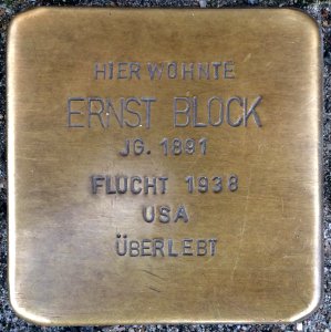 Stolpersteine Bremerhaven – Ernst Block
