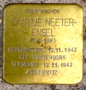 Stolpersteine Gouda Blekerssingel29 (detail2)