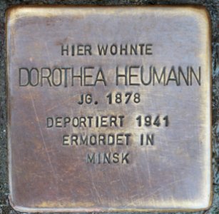 Stolpersteine Bremerhaven – Dorothea Heumann