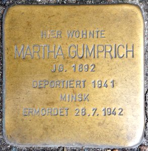 Stolpersteine Bremerhaven – Martha Gumprich