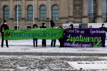 Stop deportations protest Berlin 2021-02-06 09